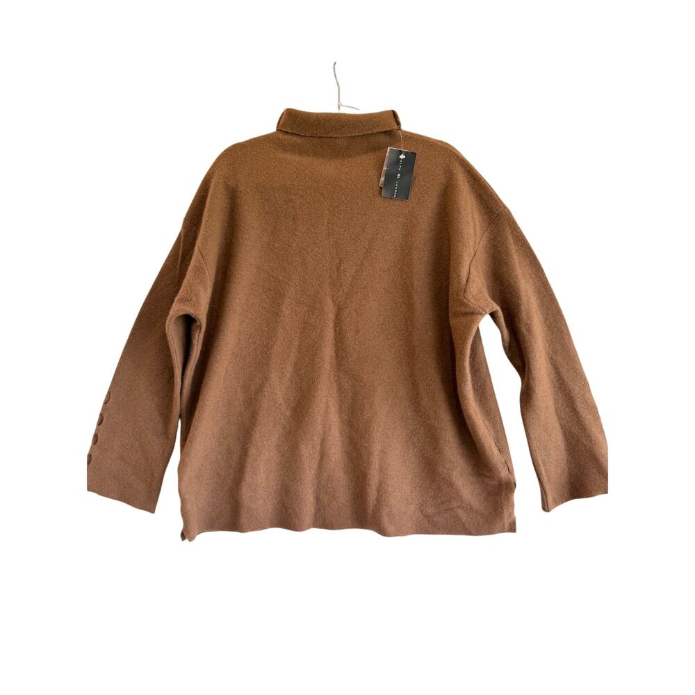 Ralph Lauren Turtleneck Sweater NWT L Brown 100% Wool Relaxed Pullover bohemian